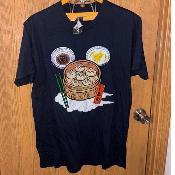 Hot Topic Disney Mickey Mouse Dumplings T-Shirt NWT large 2020 year of the mouse - Picture 1 of 6